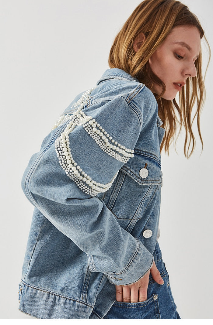 Tinsley Vintage Embellished Denim Jacket