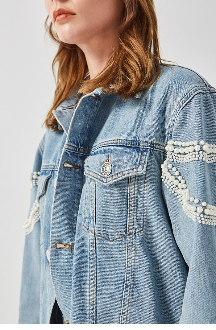 Tinsley Vintage Embellished Denim Jacket