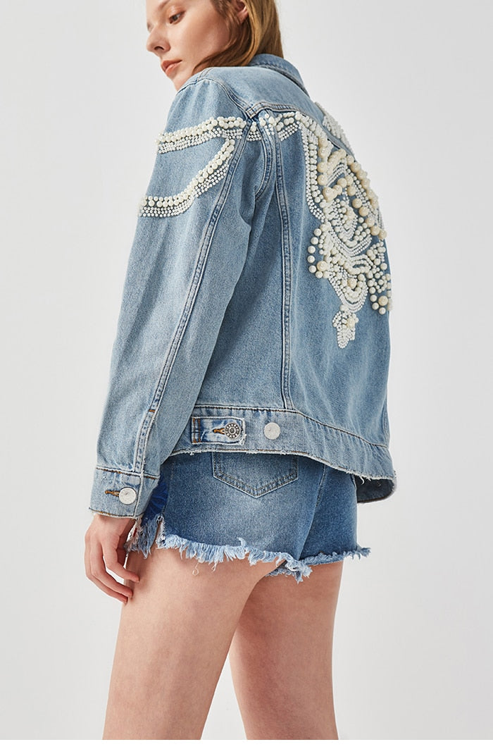 Tinsley Vintage Embellished Denim Jacket