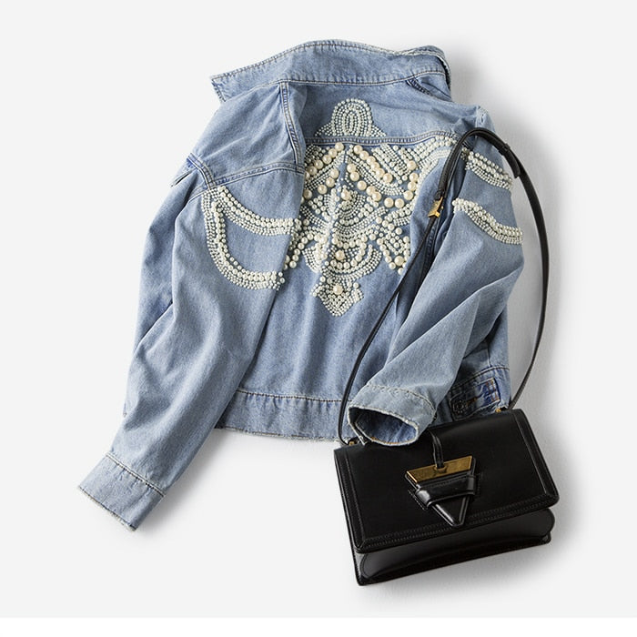 Tinsley Vintage Embellished Denim Jacket