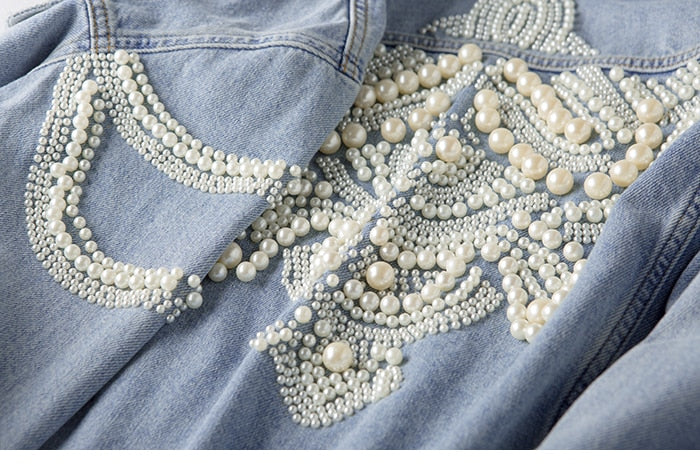 Tinsley Vintage Embellished Denim Jacket