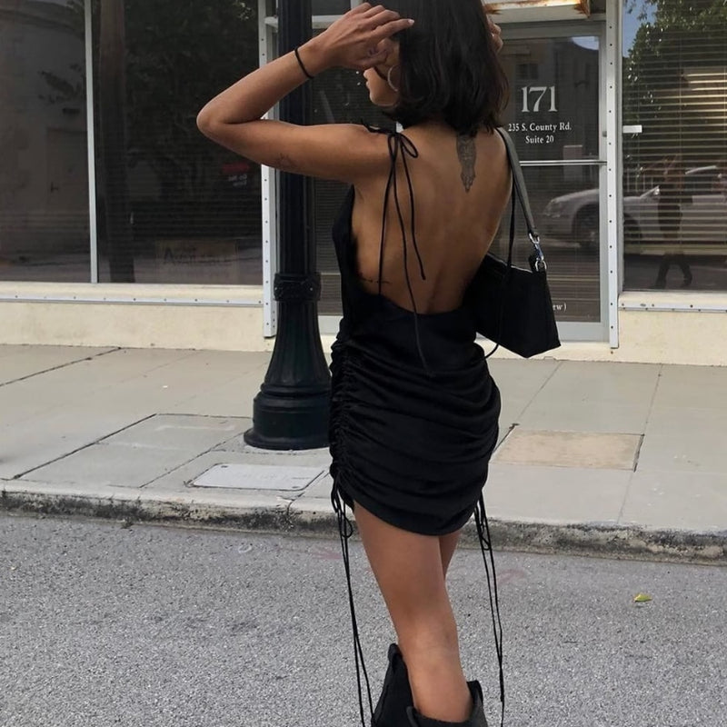 Hannah Backless Mini Dress