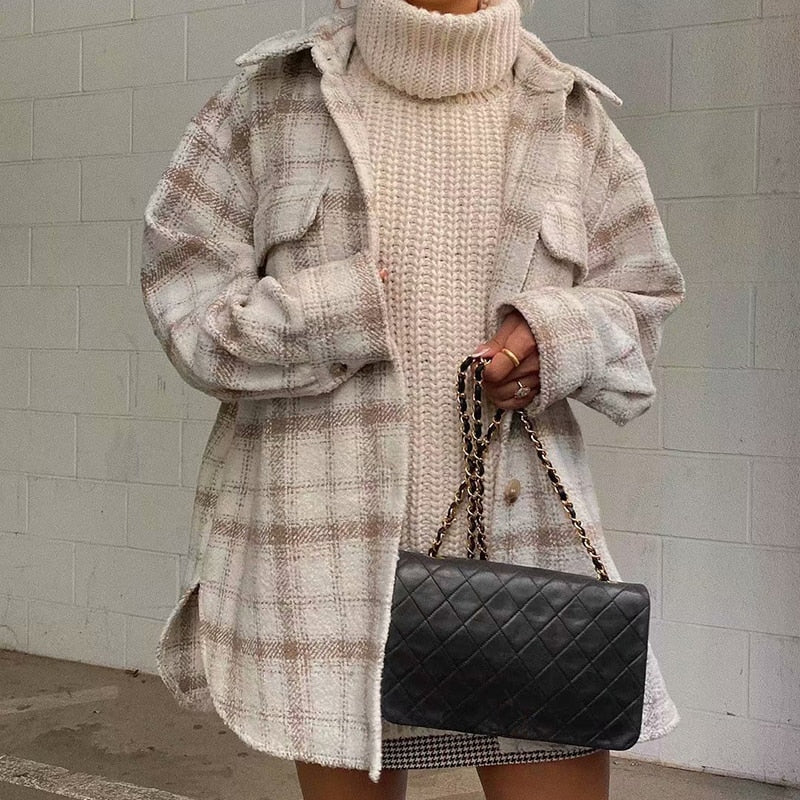 Ava Oversized Tweed Jacket