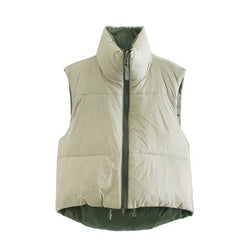 Loose Cotton Down Vest